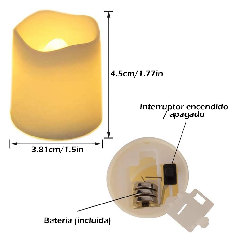 Batteridriven Ledlampa med skönt ljus