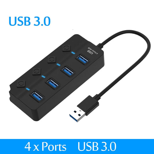 USB 3.0 Hub 4 Portar